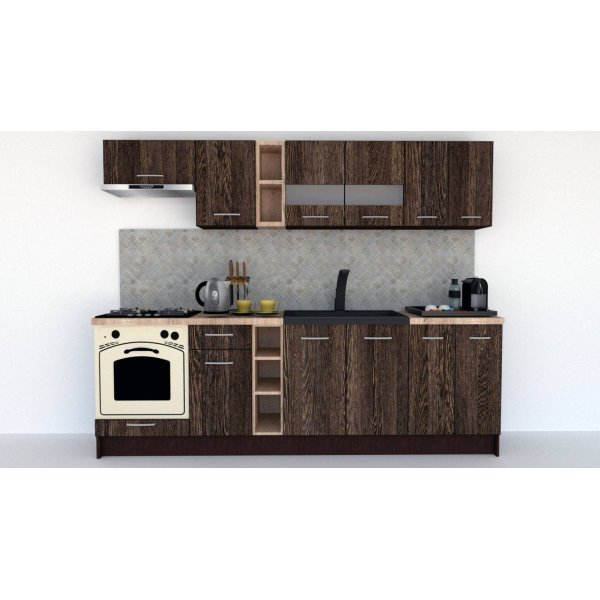 Bucatarie MARINA NEW 260 Wenge / Decor 7648