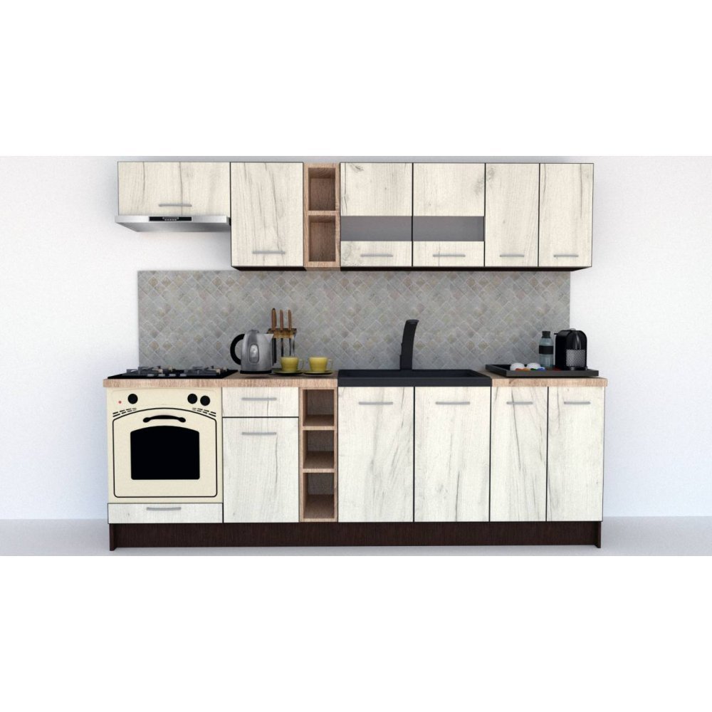 Bucatarie MARINA NEW 260 Wenge / Decor K001