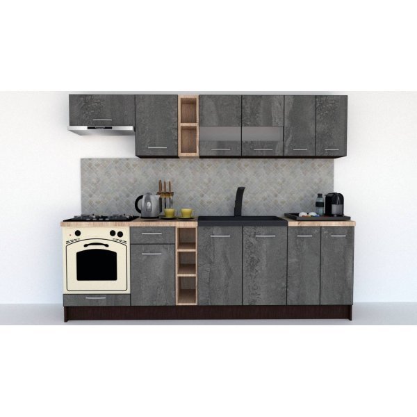 Bucatarie MARINA NEW 260 Wenge / Decor K352