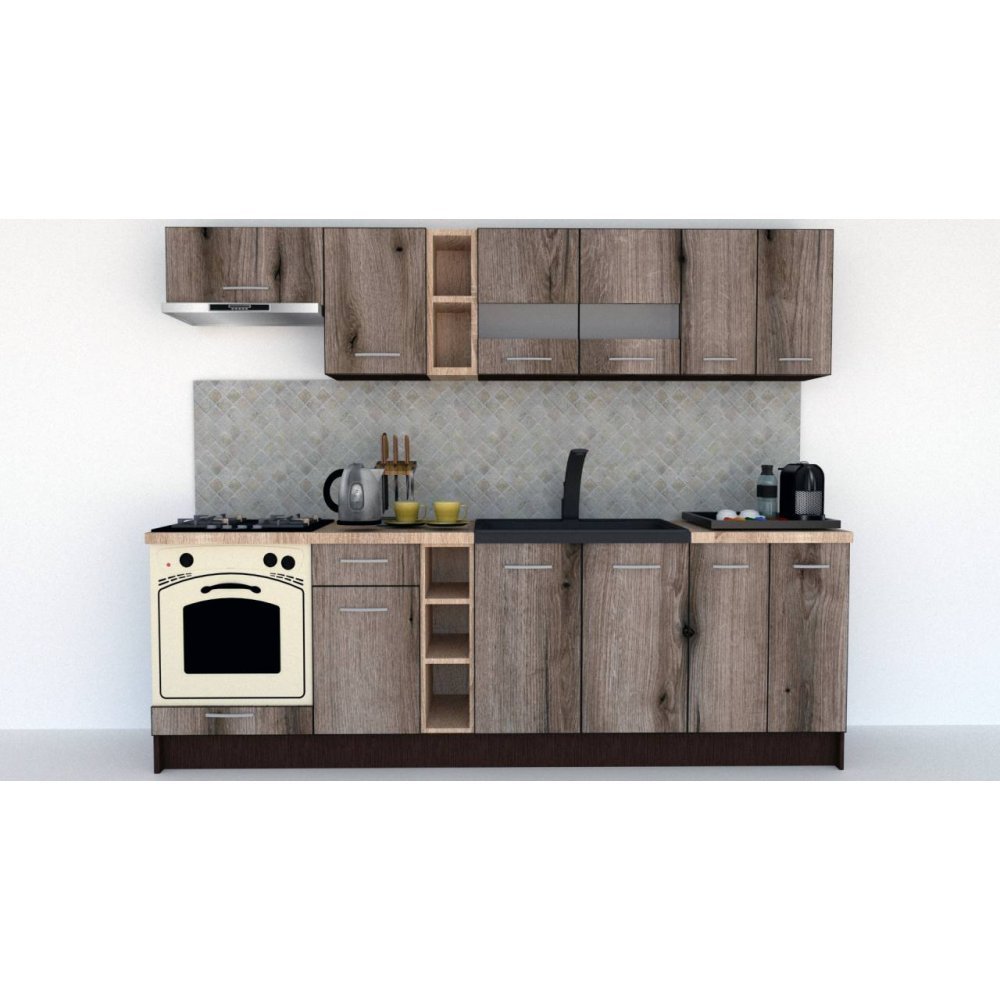 Bucatarie MARINA NEW 260 Wenge / Decor K366