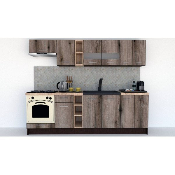 Bucatarie MARINA NEW 260 Wenge / Decor K366