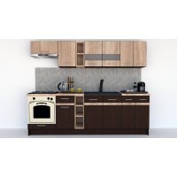 Bucatarie MARINA NEW 260 Wenge / Stejar Sonoma