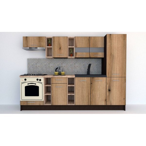 Bucatarie MARINA NEW 270 A Wenge / Decor K365