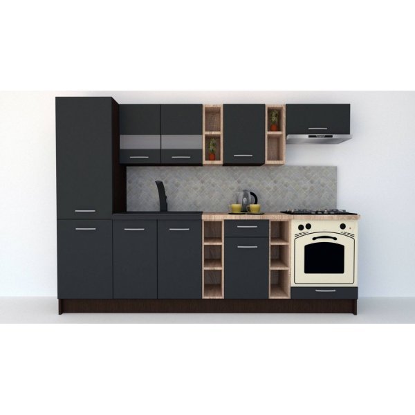 Bucatarie MARINA NEW 270 B Wenge / Decor 0164