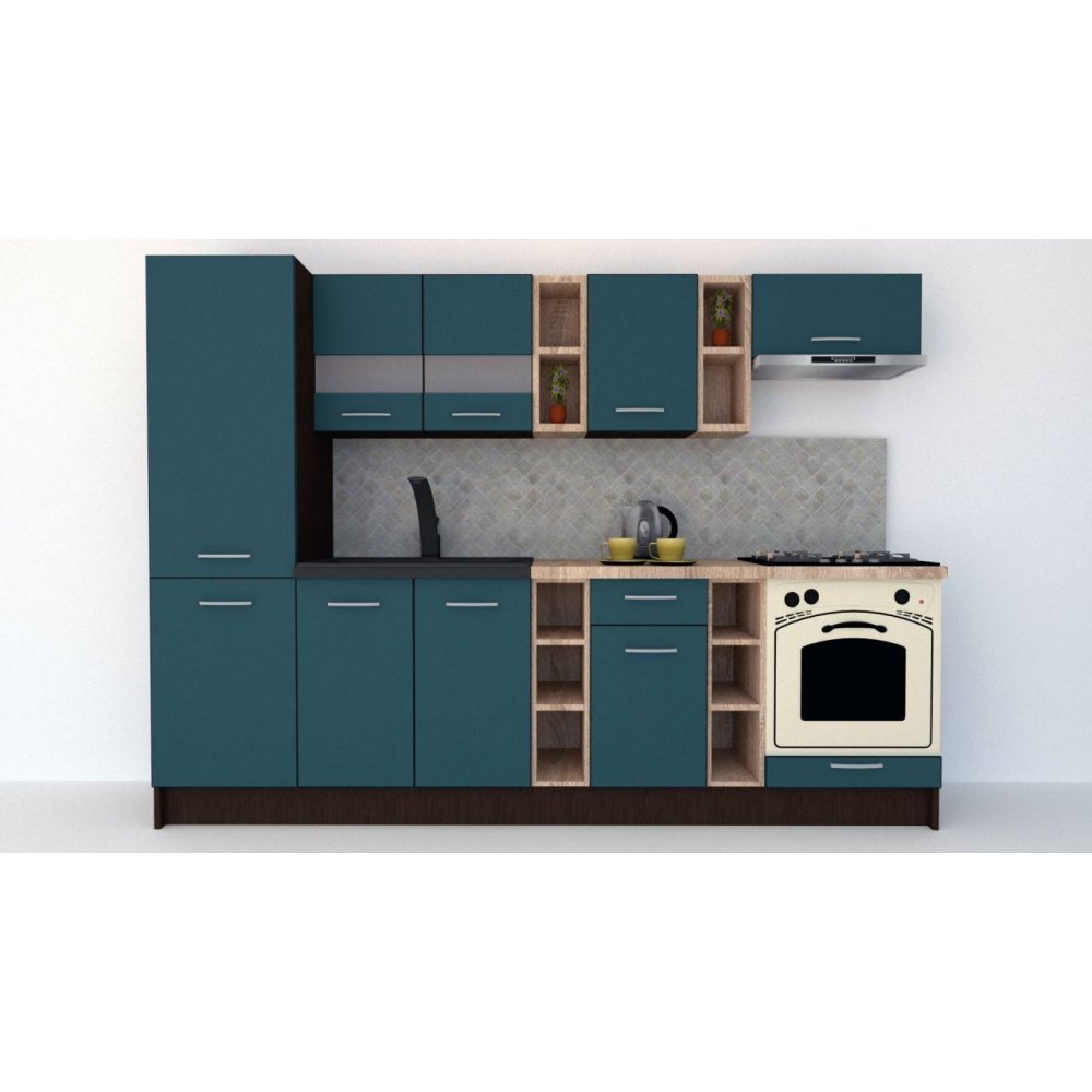 Bucatarie MARINA NEW 270 B Wenge / Decor 0244