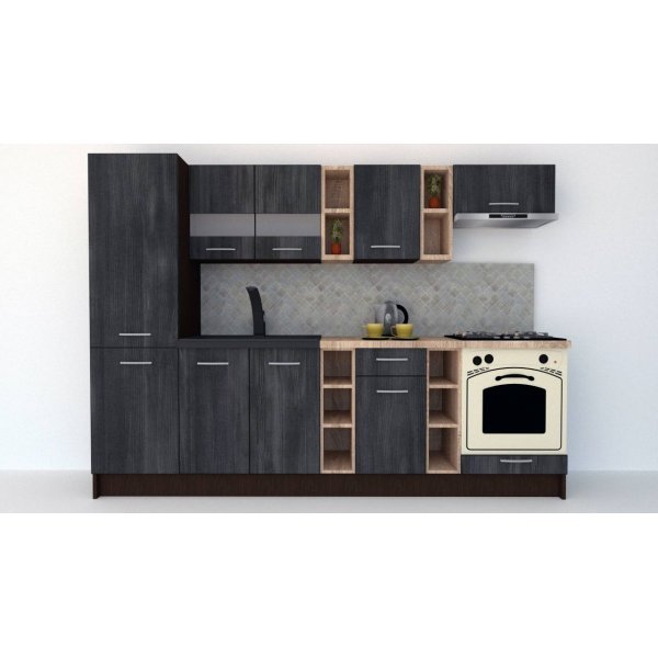 Bucatarie MARINA NEW 270 B Wenge / Decor 8509