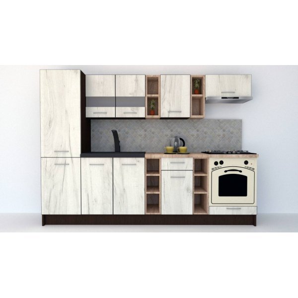 Bucatarie MARINA NEW 270 B Wenge / Decor K001