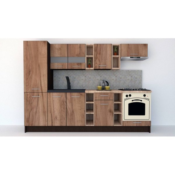 Bucatarie MARINA NEW 270 B Wenge / Decor K004