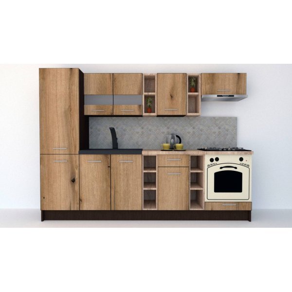 Bucatarie MARINA NEW 270 B Wenge / Decor K365