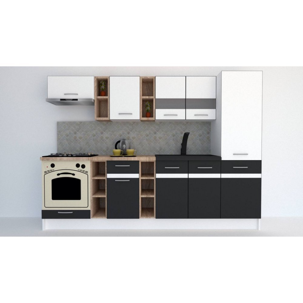 Bucatarie MARINA NEW 270 B Alb / Gri