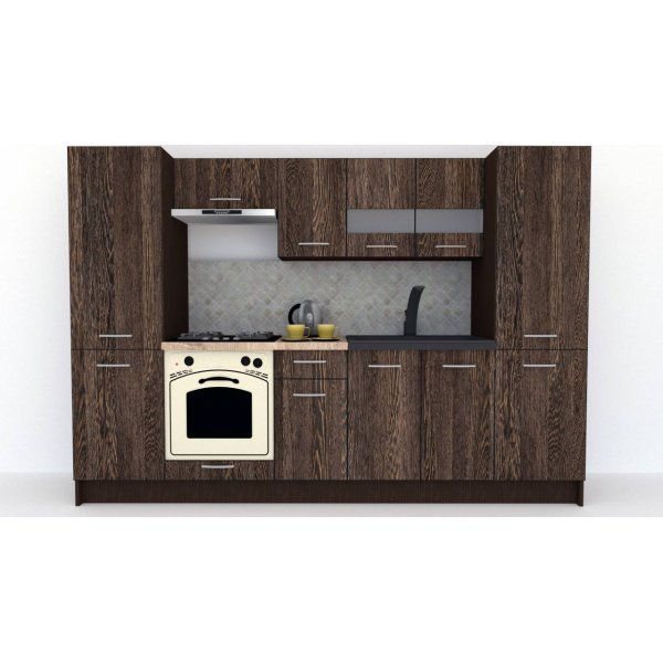 Bucatarie MARINA NEW 280 A Wenge / Decor 7648