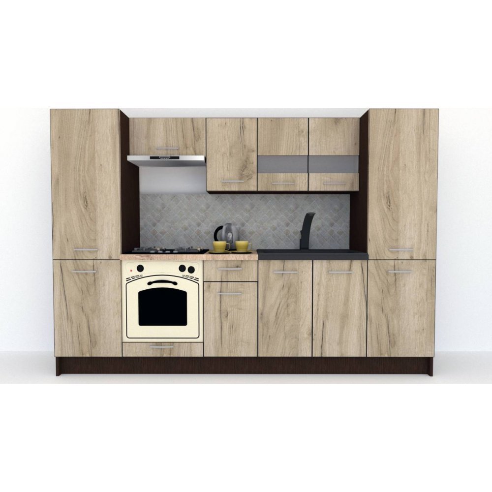 Bucatarie MARINA NEW 280 A Wenge / Decor K002