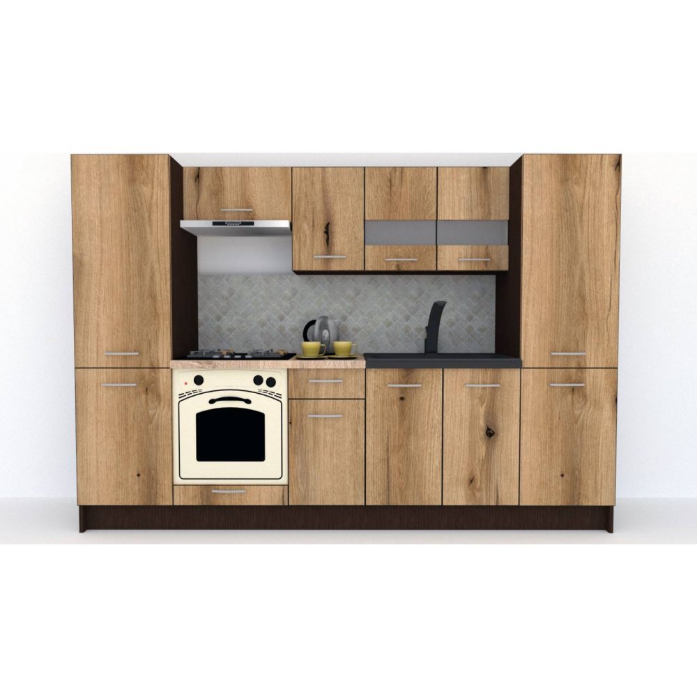 Bucatarie MARINA NEW 280 A Wenge / Decor K365