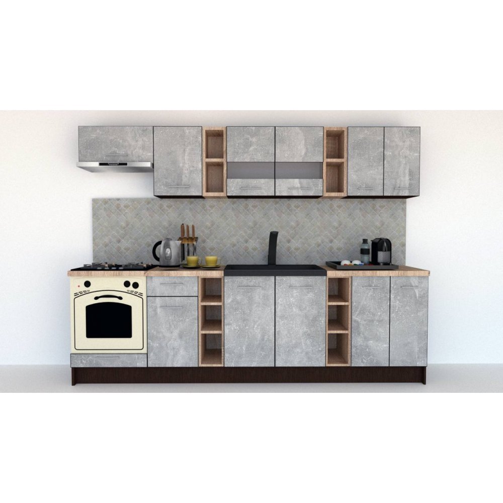 Bucatarie MARINA NEW 280 B Wenge / Decor 4298