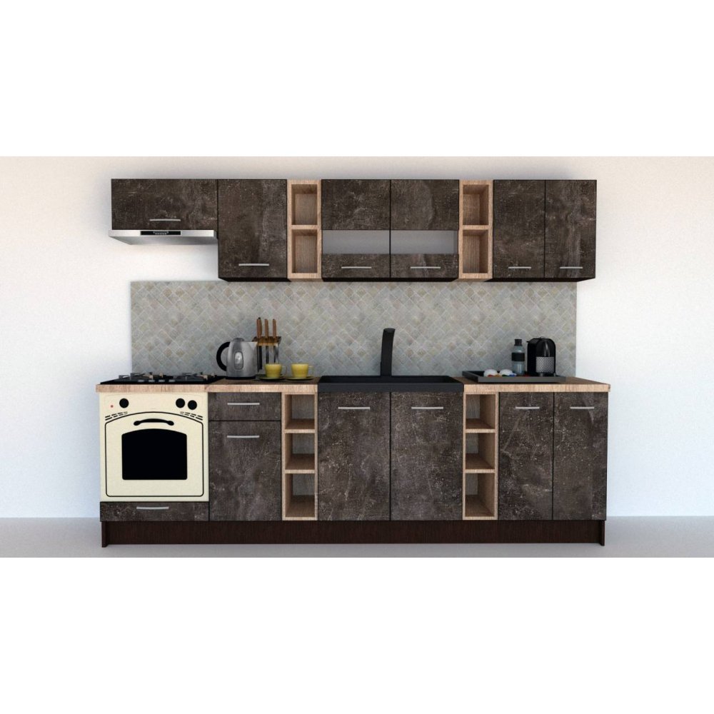 Bucatarie MARINA NEW 280 B Wenge / Decor 4299