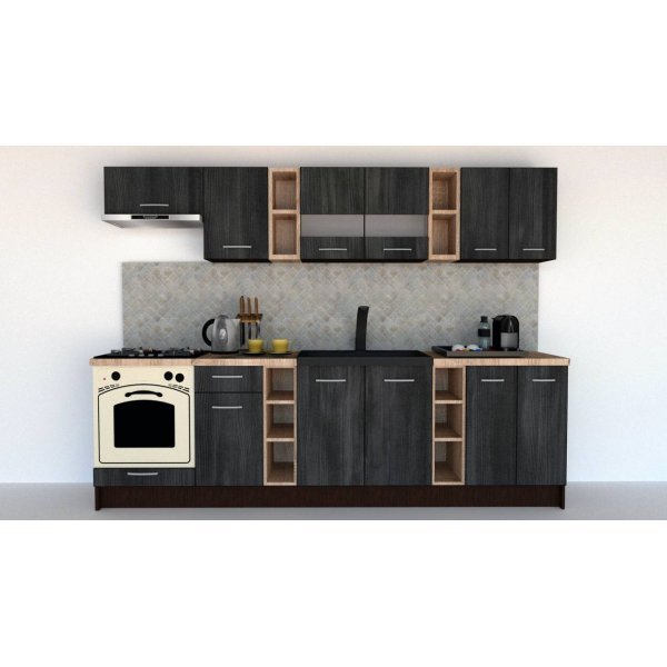 Bucatarie MARINA NEW 280 B Wenge / Decor 8509