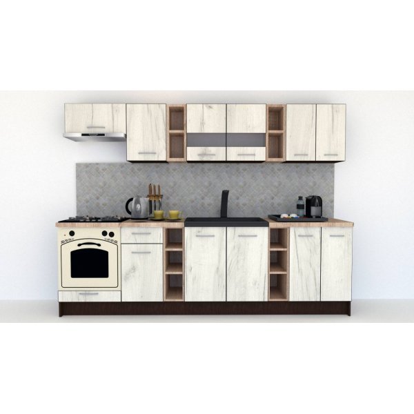 Bucatarie MARINA NEW 280 B Wenge / Decor K001