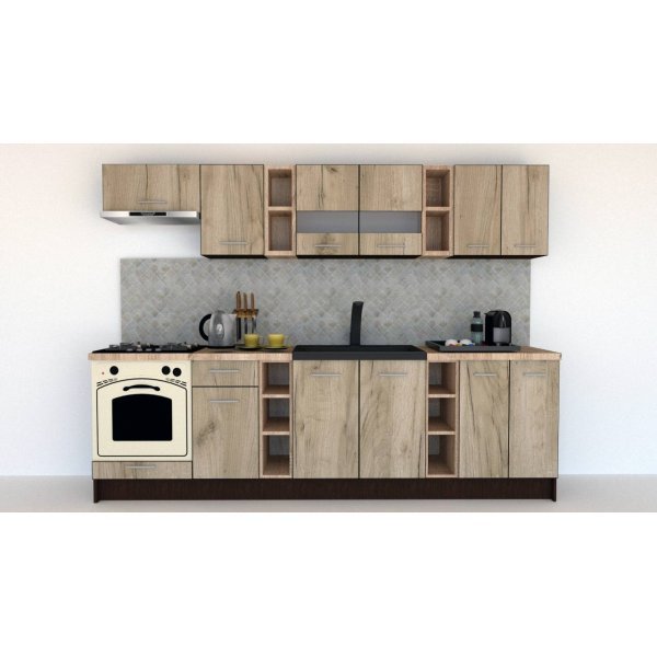 Bucatarie MARINA NEW 280 B Wenge / Decor K002