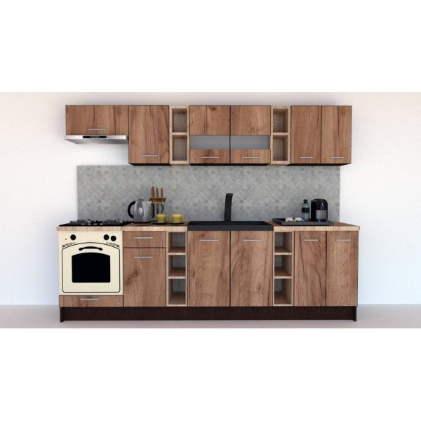 Bucatarie MARINA NEW 280 B Wenge / Decor K004