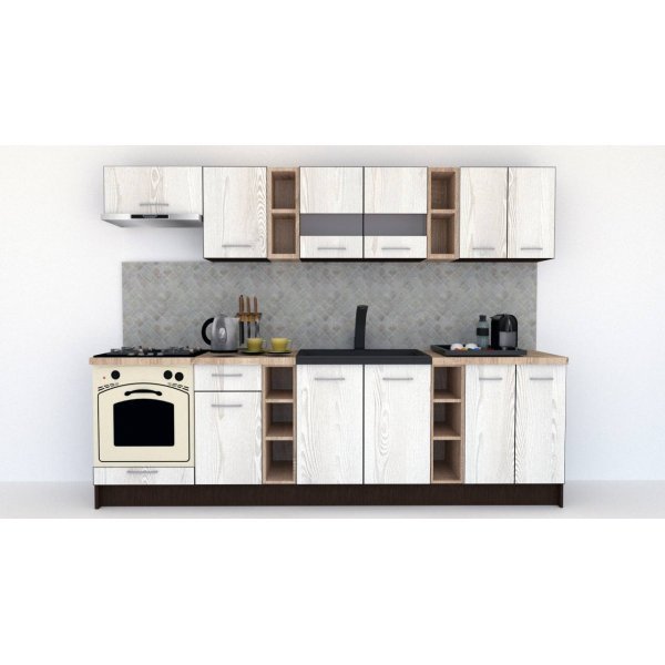 Bucatarie MARINA NEW 280 B Wenge / Decor K010