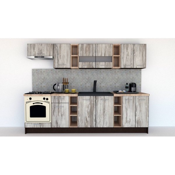Bucatarie MARINA NEW 280 B Wenge / Decor K084