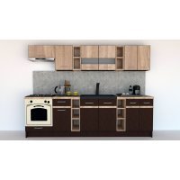 Bucatarie MARINA NEW 280 B Wenge / Stejar Sonoma