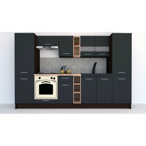 Bucatarie MARINA NEW 300 A Wenge / Decor 0164