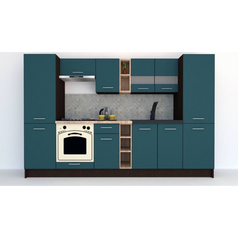 Bucatarie MARINA NEW 300 A Wenge / Decor 0244