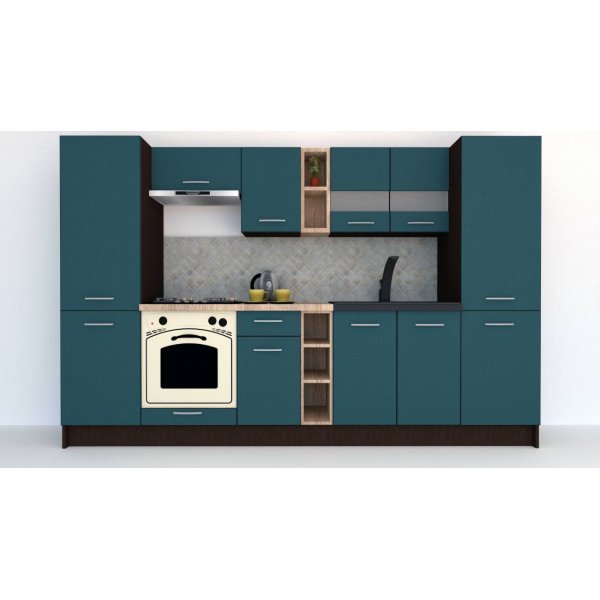 Bucatarie MARINA NEW 300 A Wenge / Decor 0244