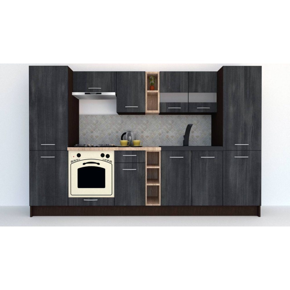 Bucatarie MARINA NEW 300 A Wenge / Decor 8509