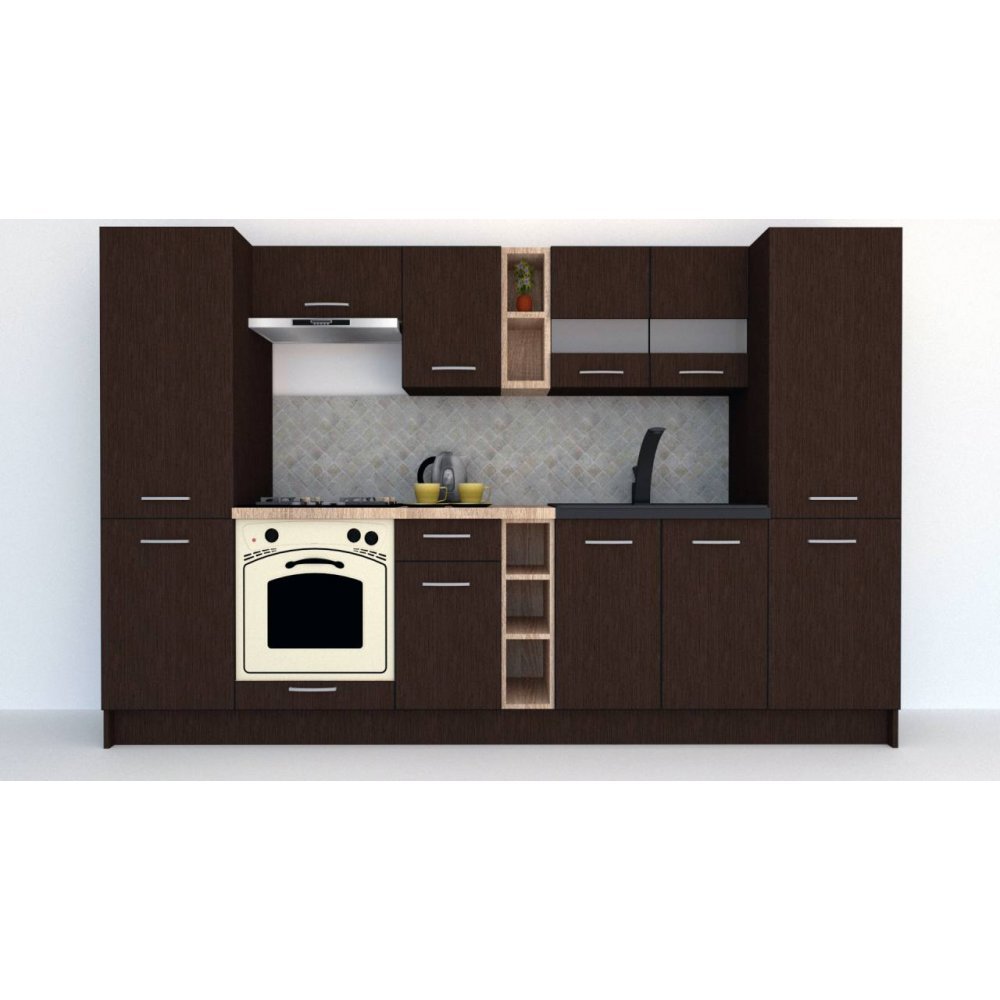 Bucatarie MARINA NEW 300 A Wenge / Decor 8548
