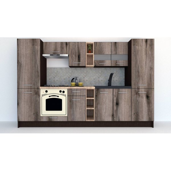 Bucatarie MARINA NEW 300 A Wenge / Decor K366