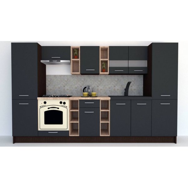 Bucatarie MARINA NEW 320 A Wenge / Decor 0164