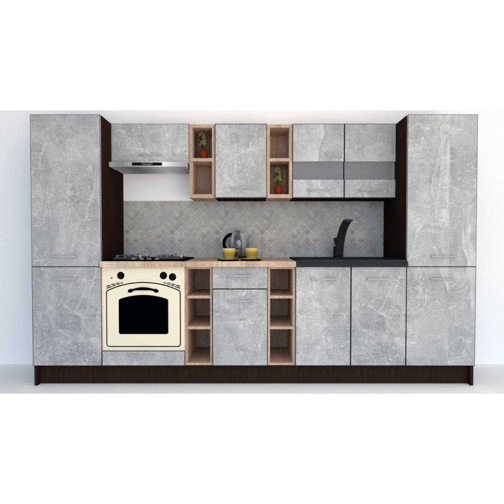 Bucatarie MARINA NEW 320 A Wenge / Decor 4298