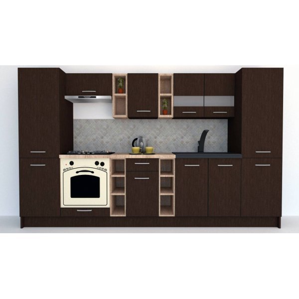 Bucatarie MARINA NEW 320 A Wenge / Decor 8548