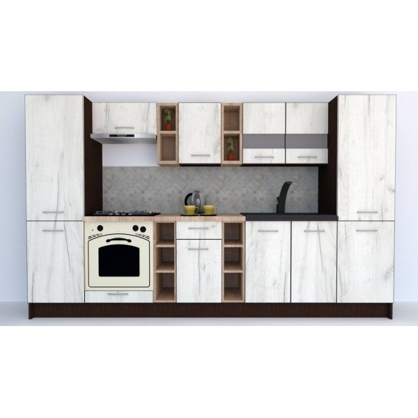 Bucatarie MARINA NEW 320 A Wenge / Decor K001