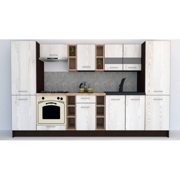 Bucatarie MARINA NEW 320 A Wenge / Decor K010