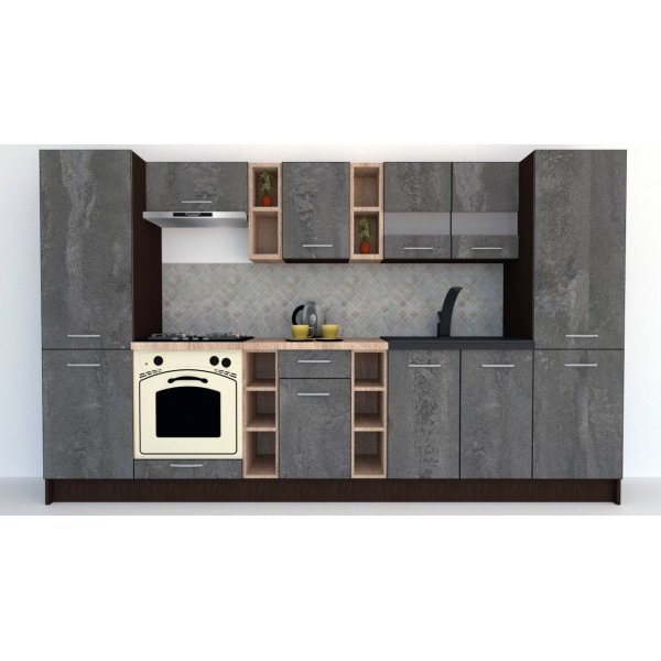 Bucatarie MARINA NEW 320 A Wenge / Decor K352