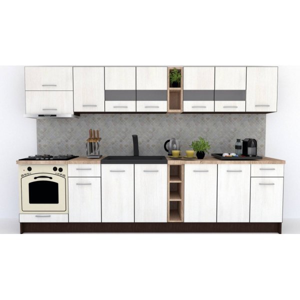 Bucatarie MARINA NEW 320 B Wenge / Decor 8508