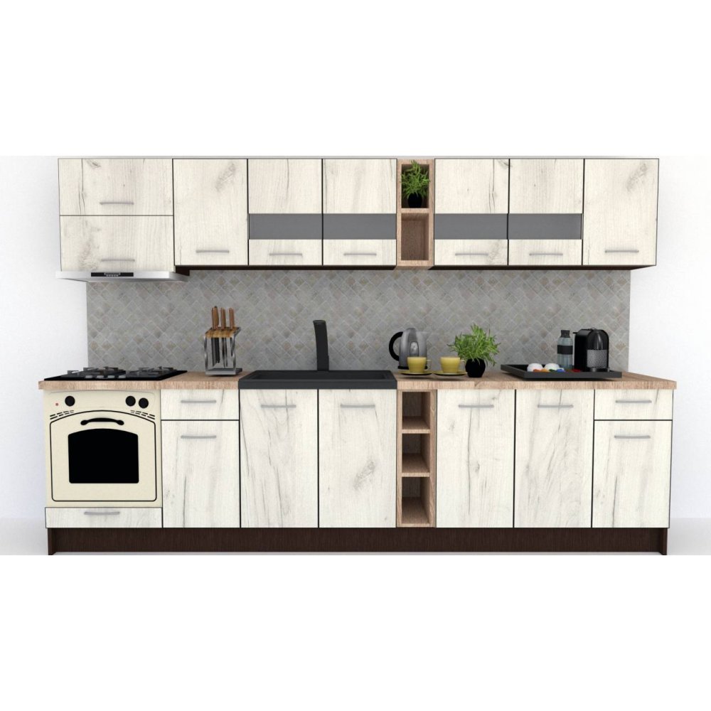 Bucatarie MARINA NEW 320 B Wenge / Decor K001