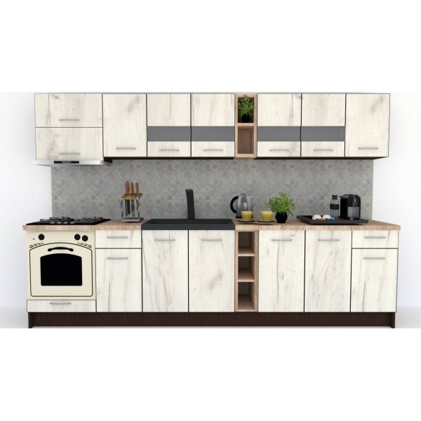 Bucatarie MARINA NEW 320 B Wenge / Decor K001