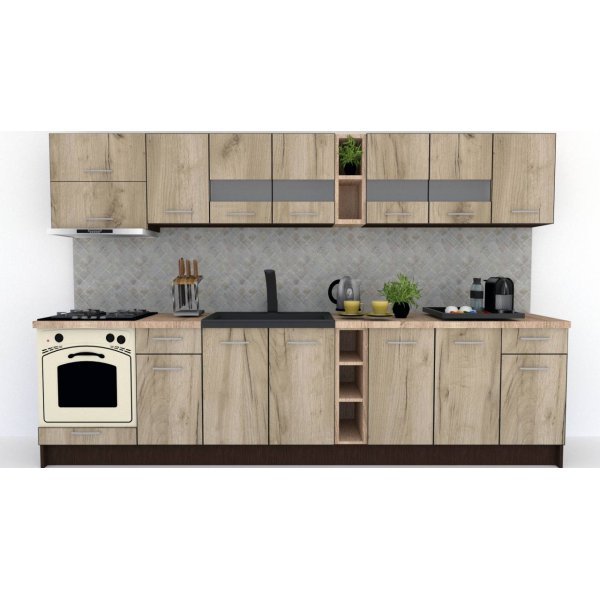 Bucatarie MARINA NEW 320 B Wenge / Decor K002