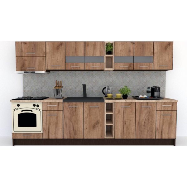 Bucatarie MARINA NEW 320 B Wenge / Decor K004