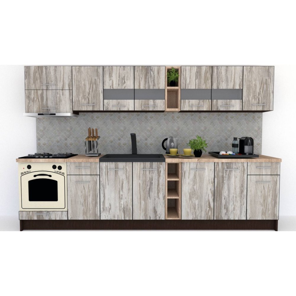 Bucatarie MARINA NEW 320 B Wenge / Decor K084