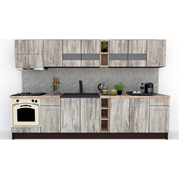 Bucatarie MARINA NEW 320 B Wenge / Decor K084
