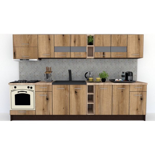 Bucatarie MARINA NEW 320 B Wenge / Decor K365