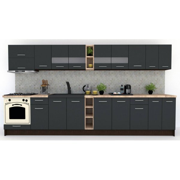 Bucatarie MARINA NEW 380 Wenge / Decor 0164