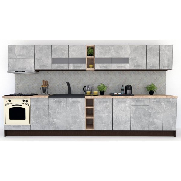 Bucatarie MARINA NEW 380 Wenge / Decor 4298