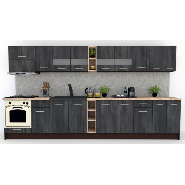 Bucatarie MARINA NEW 380 Wenge / Decor 8509