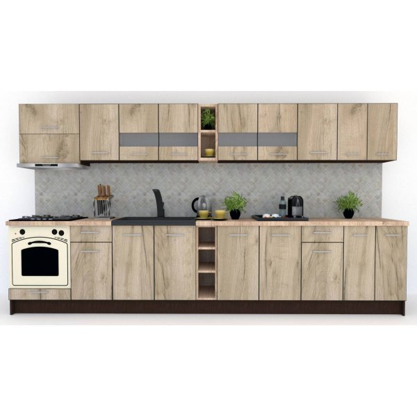 Bucatarie MARINA NEW 380 Wenge / Decor K002
